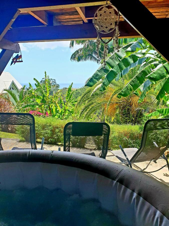 Gite 4 Etoiles, La Vieille Sucrerie St Claude Guadeloupe, Jacuzzi Spa Privatif, Vue Exceptionnelle Sur La Mer Des Caraibes Basse-Terre Exteriér fotografie
